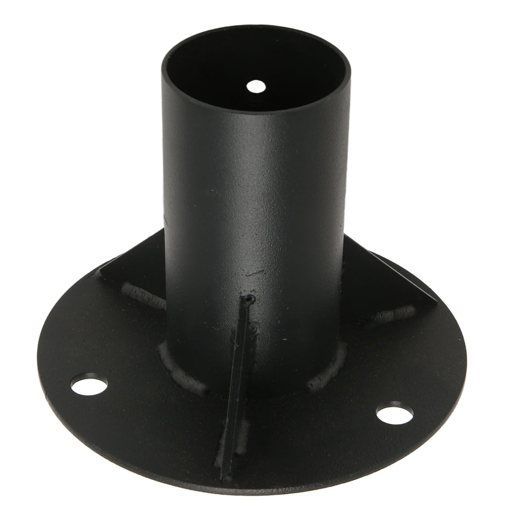 Chain Link Fence Pole Floor Flange Base Flange Heavy Solid Fence Post Concrete Mount for Holding Fence Mailbox Flag Round Posts 65mm / 2.6in