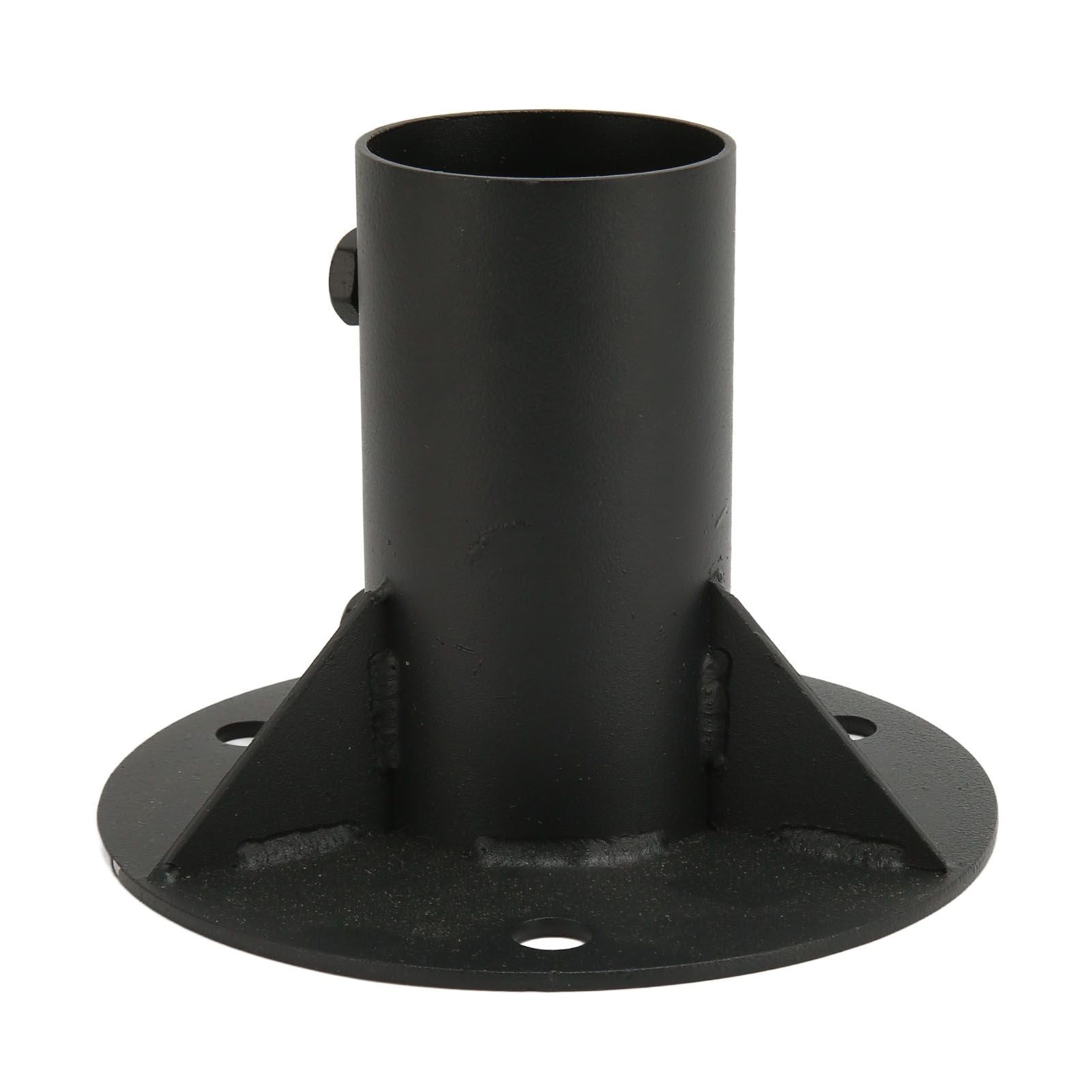 Chain Link Fence Pole Floor Flange Base Flange Heavy Solid Fence Post Concrete Mount for Holding Fence Mailbox Flag Round Posts 65mm / 2.6in