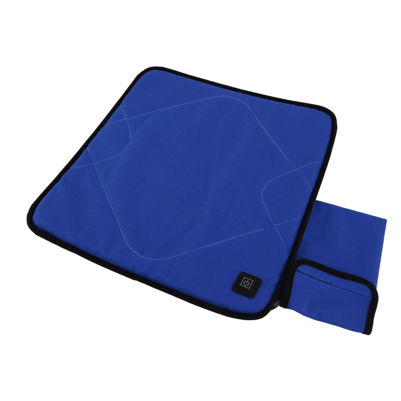 Portable Heated Seat Cushion Adjustable Temperature USB Heating Seat Cushion for Autumn Winter Camping Fishing Sapphire Blue