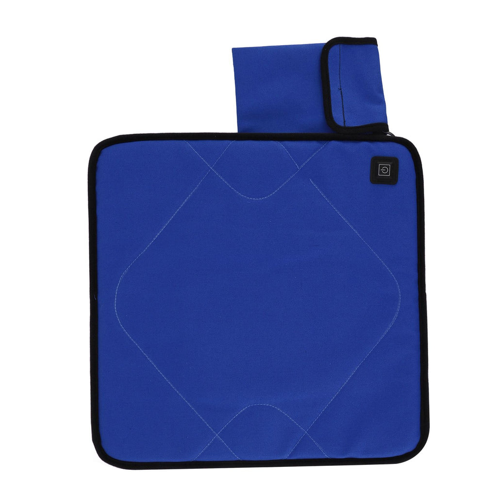 Portable Heated Seat Cushion Adjustable Temperature USB Heating Seat Cushion for Autumn Winter Camping Fishing Sapphire Blue