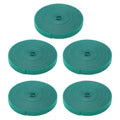 5 Rolls Plant Tie Reusable Cuttable Self Adhesive Hook and Loop Wrap Nylon Garden Strap Tree Tie for Plant Support Straightening Dark Green