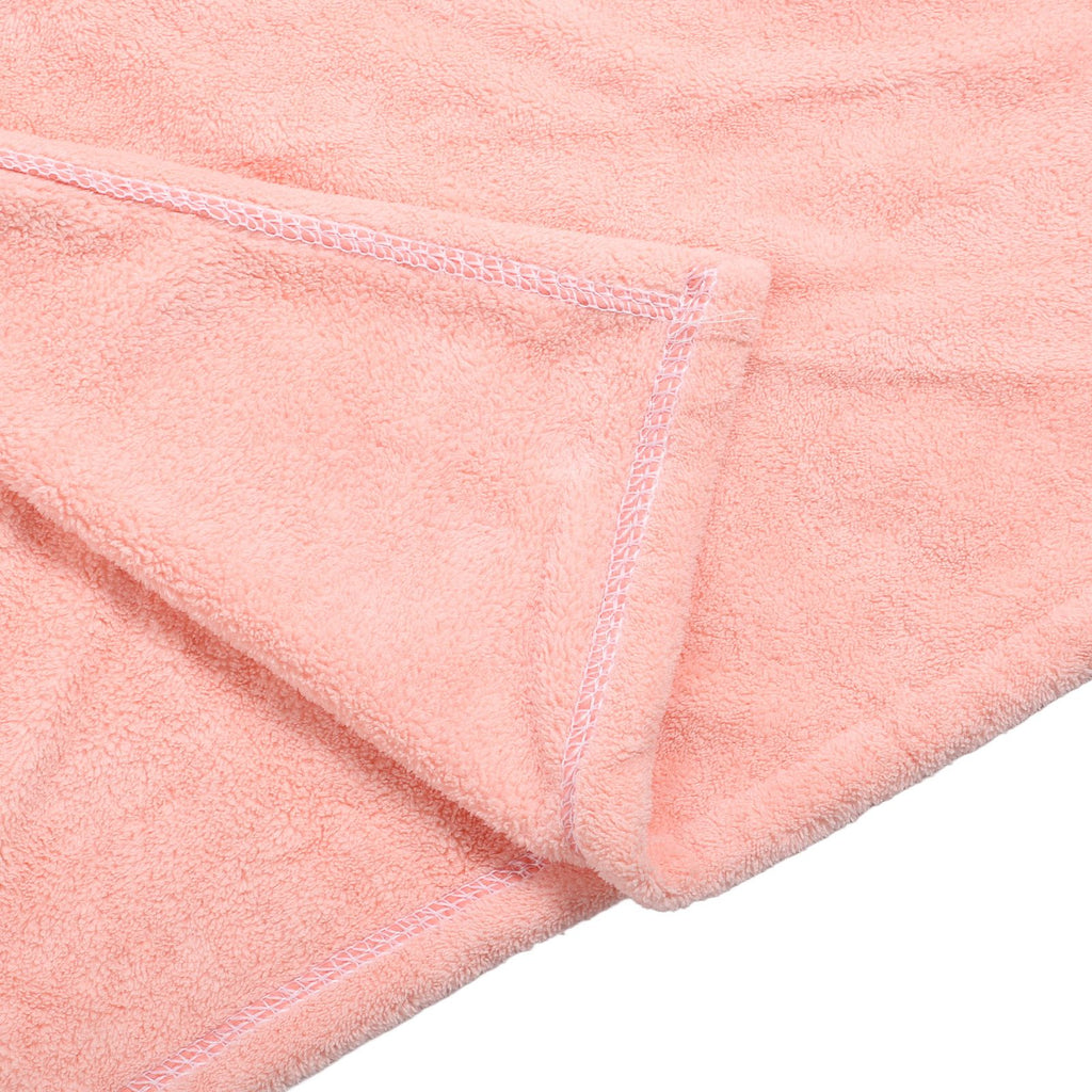 Bathrobe Coral Velvet Thicken Soft Water Absorbent Warm Belt Design Couple Bathrobe for Home Hotel Pink