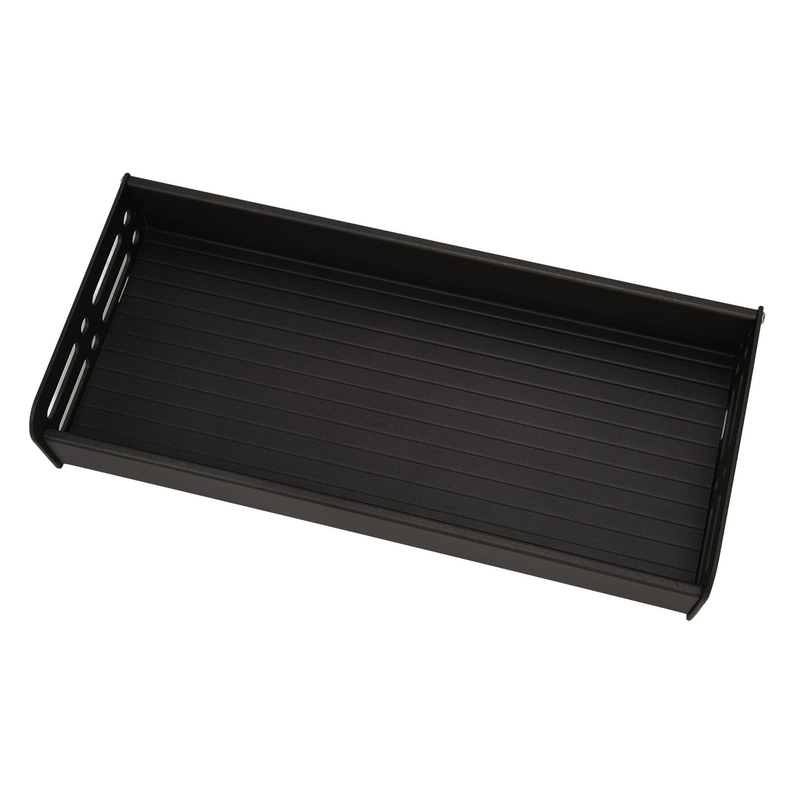 Floating Shelves Space Aluminum Wall Mounted Decorative Storage Shelf for Kitchen Bathroom Living Room Bedroom Black