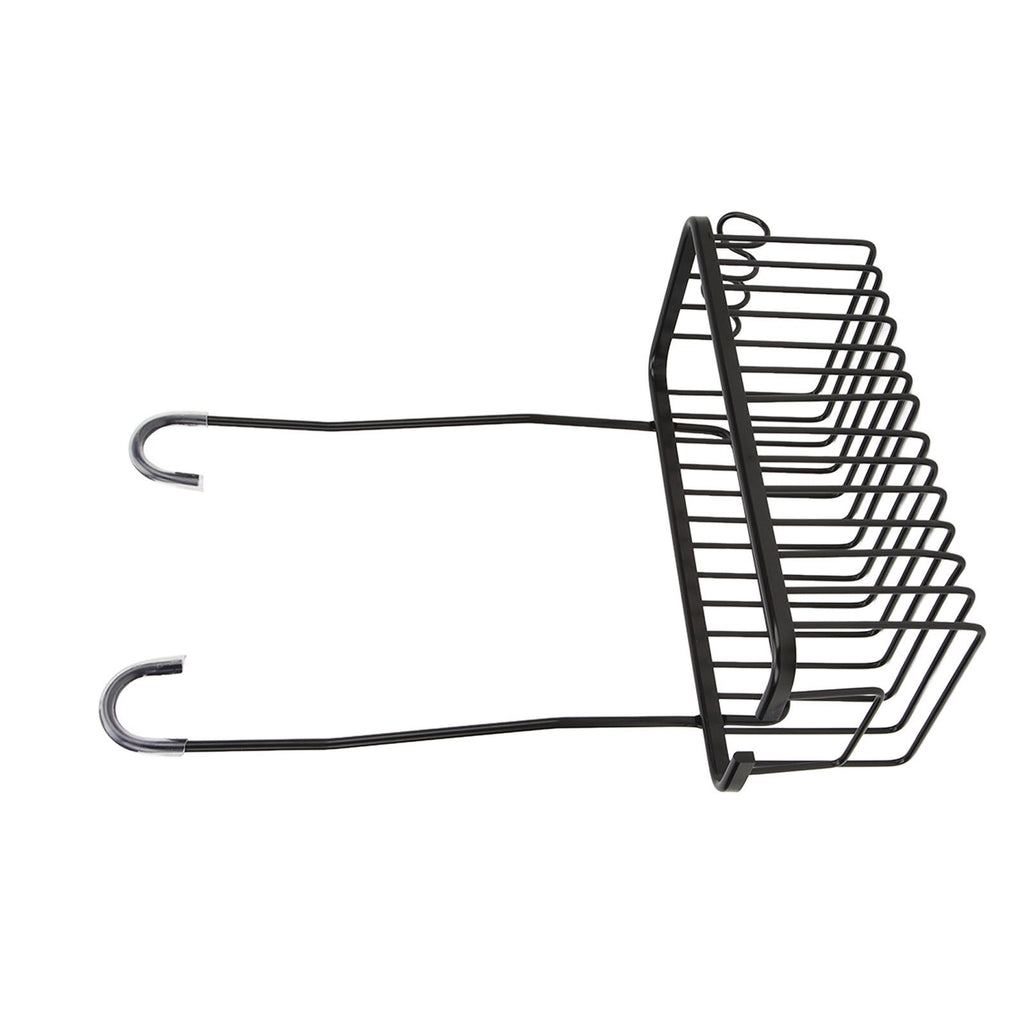 Over The Toilet Storage Shelf Large Capacity Aluminum Toilet Storage Basket Metal Bathroom Storage Organizer Black