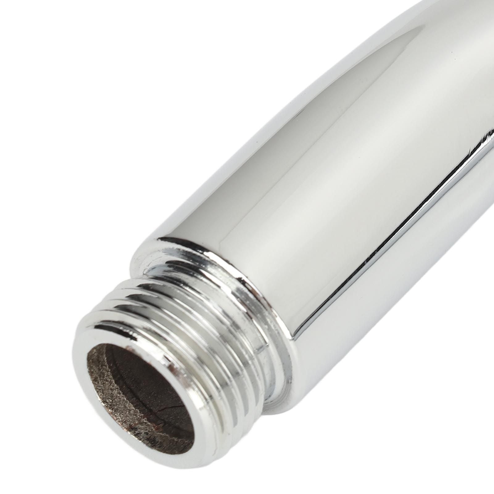Shower Head Extension with Flange S Shape Shower Arm Wall Mount Rotatable Stainless Steel Shower Pipe for Bathroom Electroplate
