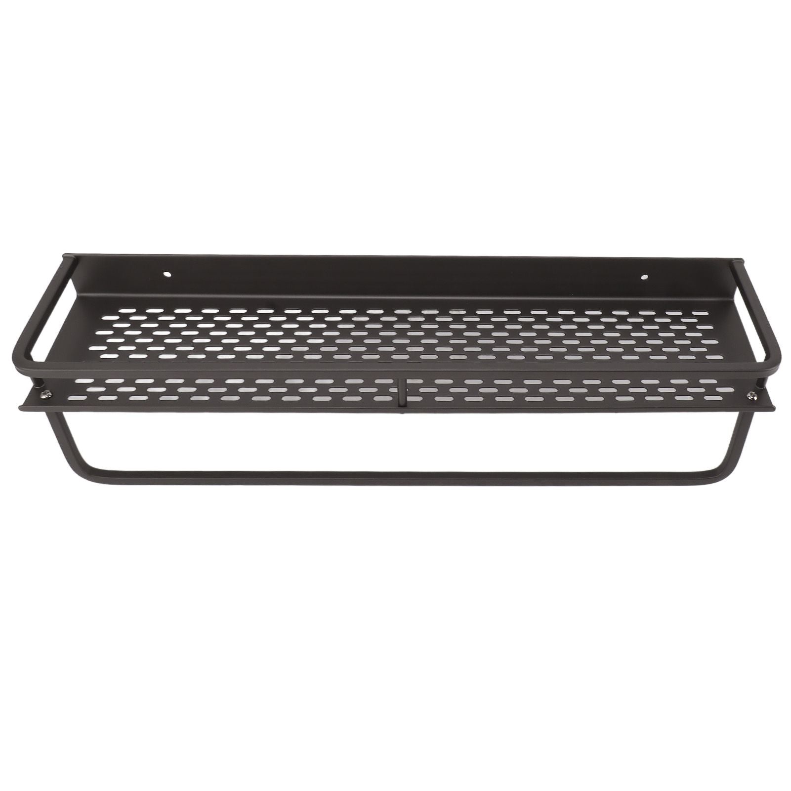 Shower Caddy Grey Shower Organizer Shelf Easy Install Aluminium Alloy Large Capacity Shower Accessory for Bathroom Home 50cm / 19.7in