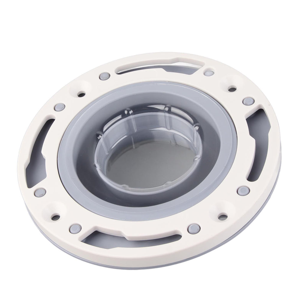 Toilet Flange Silicone and ABS Gray Universal Toilet Flange Replacement for 4in 5in Special 3in Waste Pipe