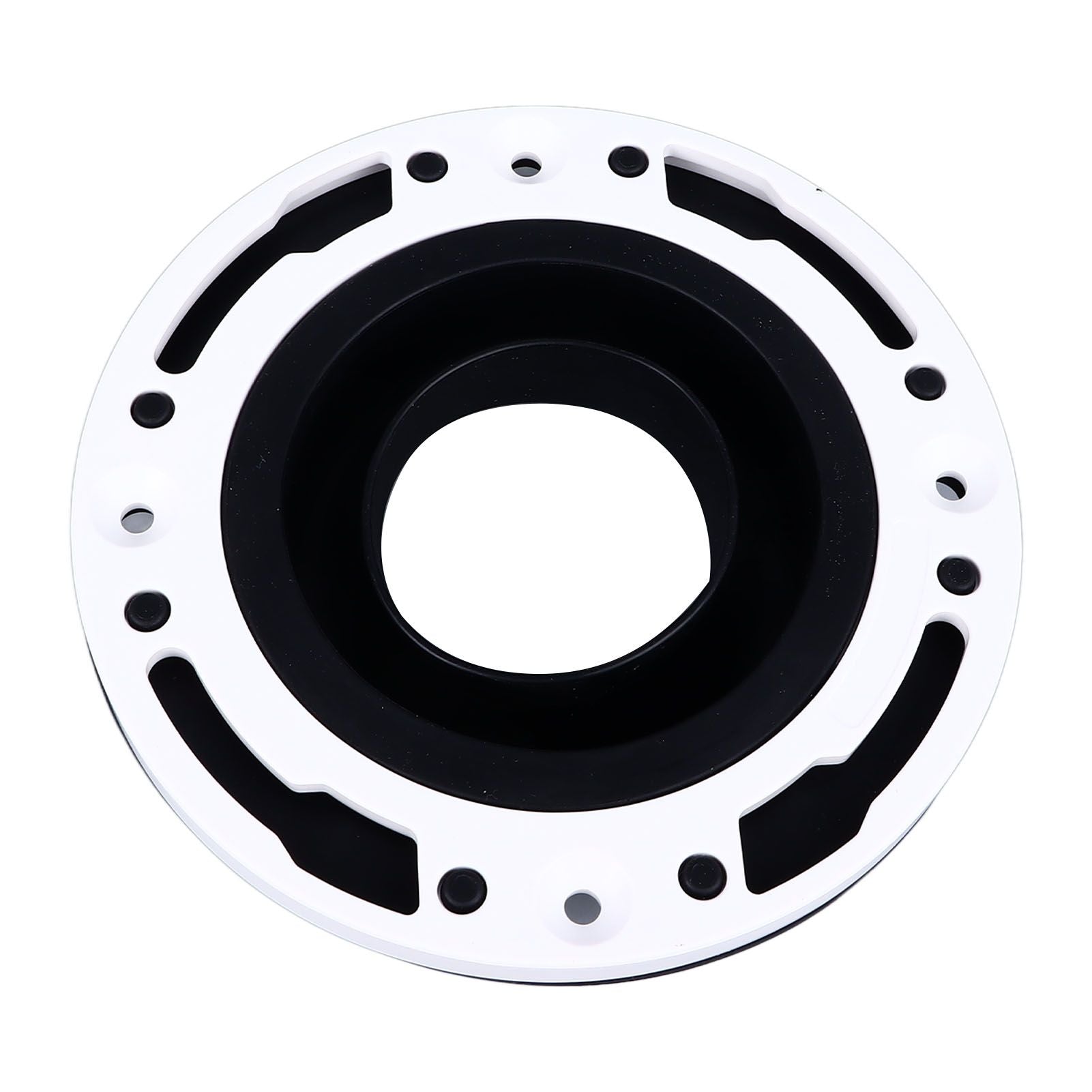 Toilet Flange Repair Kit Black Durable Silicone ABS Easy Installation Toilet Flange Replacement Kit for 4in 5in Pipe