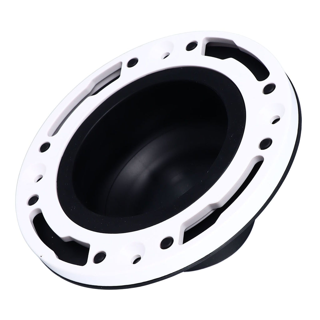 Toilet Flange Repair Kit Black Durable Silicone ABS Easy Installation Toilet Flange Replacement Kit for 4in 5in Pipe