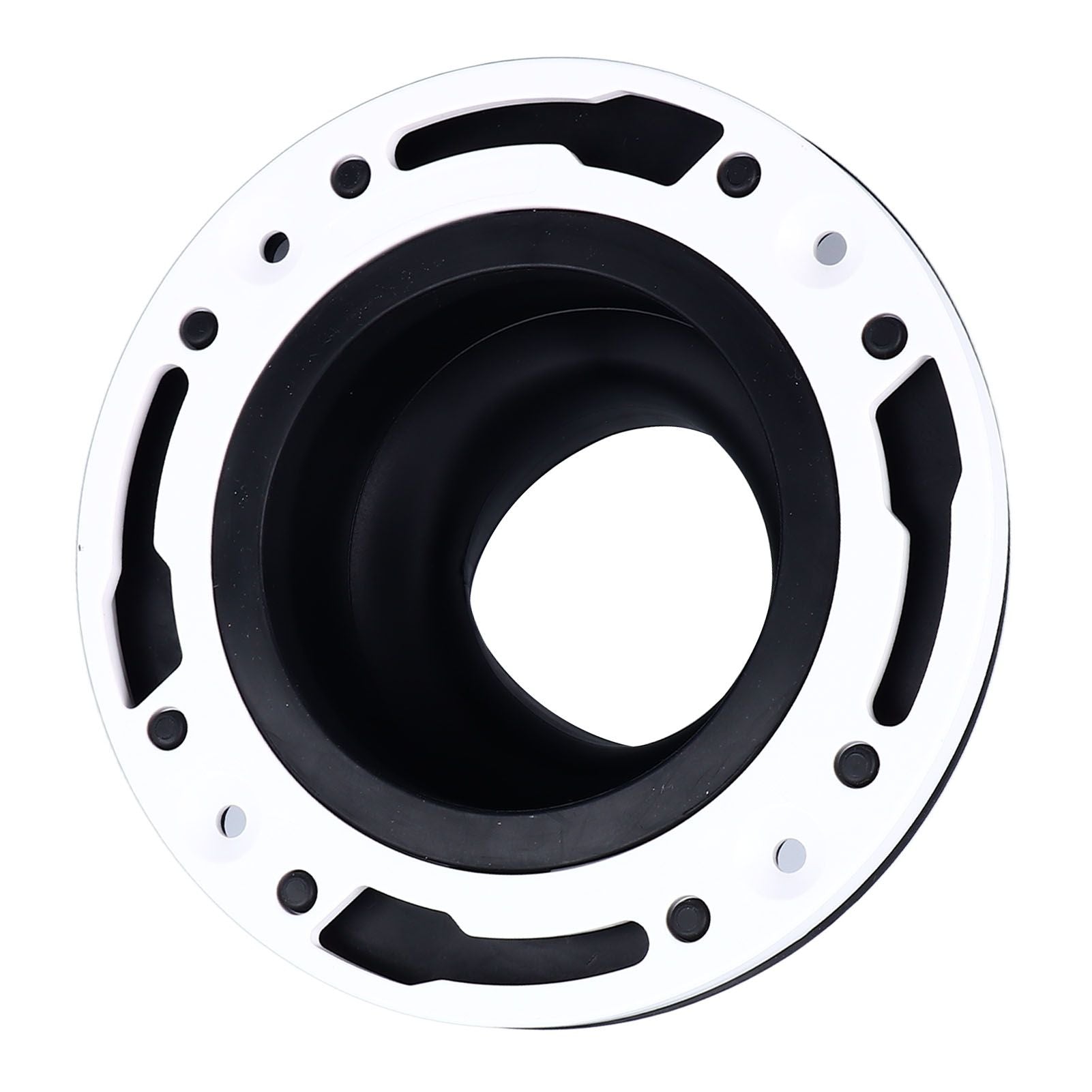 Toilet Flange Repair Kit Black Durable Silicone ABS Easy Installation Toilet Flange Replacement Kit for 4in 5in Pipe