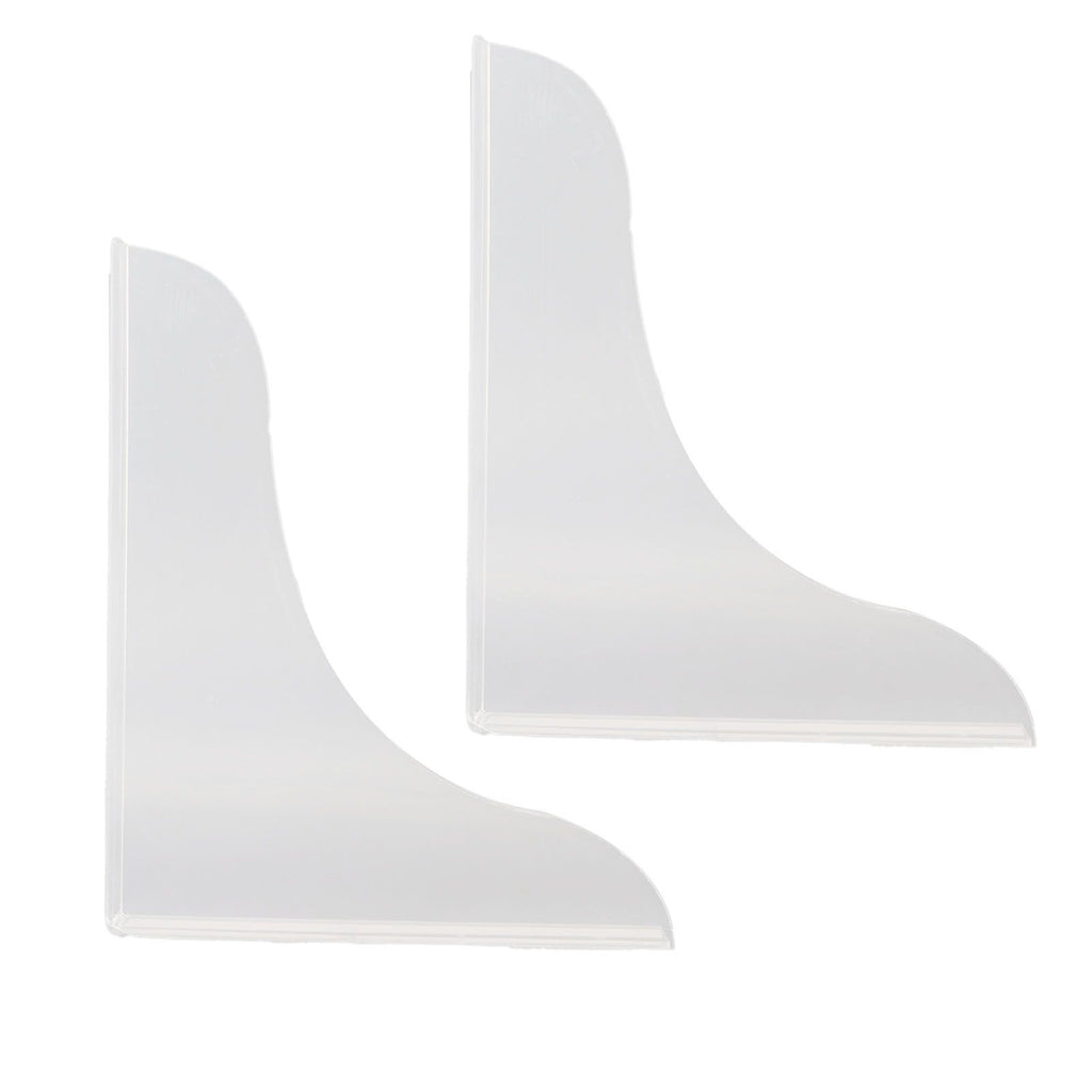 2 Pcs Bathtub Splashing Guard Acrylic Shower Tub Corner Water Blocking Plate for Bathroom Kitchen Sink