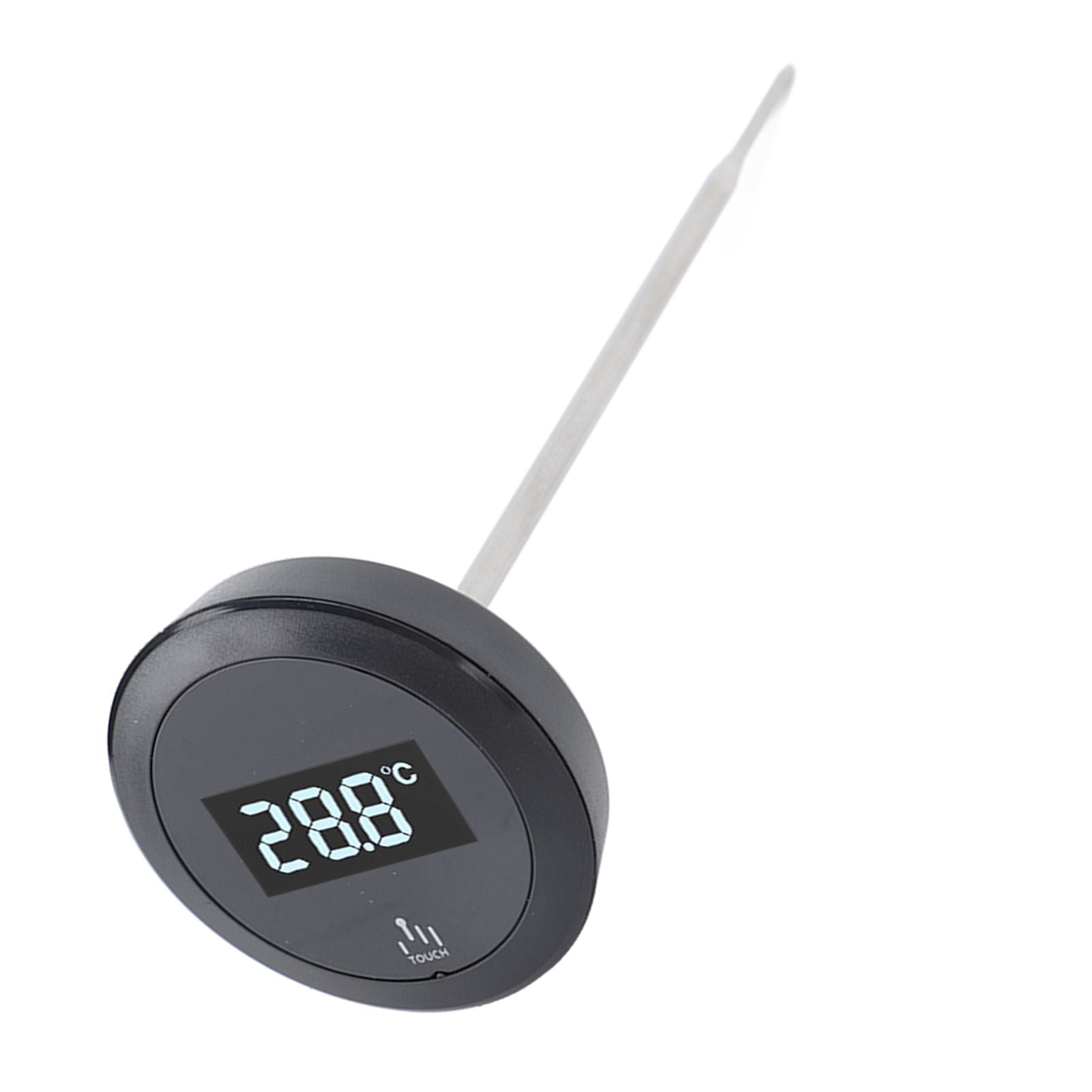 Digital Touch Screen Thermometer IP65 Waterproof Thermometer with Stainless Steel Probe Backlight for Coffee Milk Pot Kettle Temperature Measurement