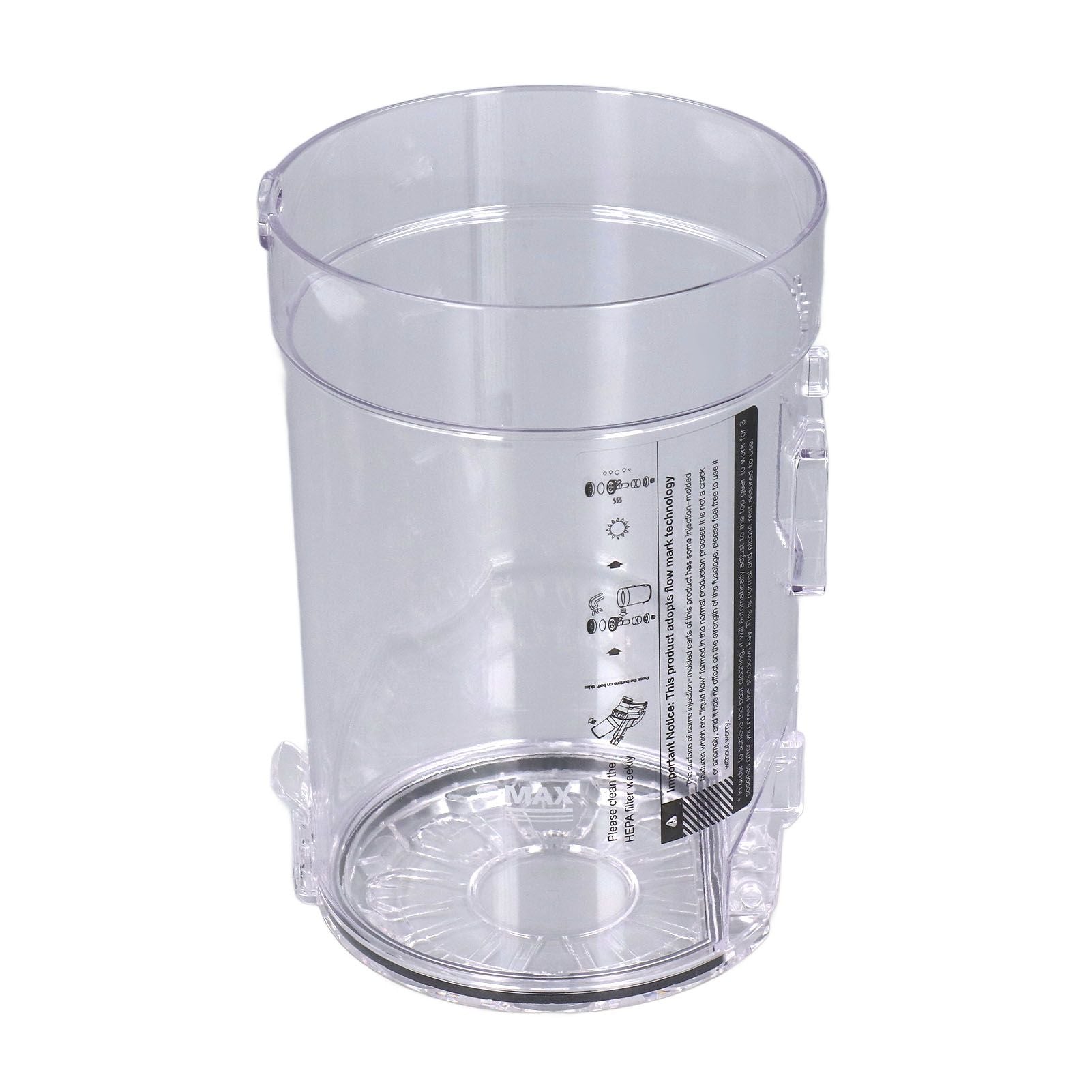 Vacuum Cleaner Dust Bucket ABS Handheld Cordless Vacuum Cleaner Dust Collection Cup Replacement for Proscenic P10 P11 P10PRO Accessories