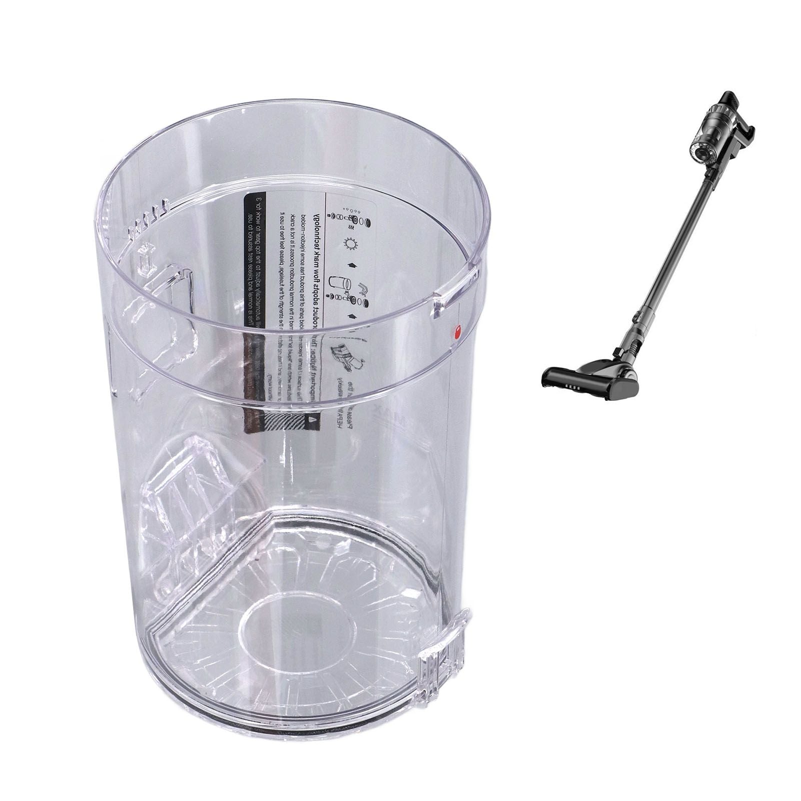 Vacuum Cleaner Dust Bucket ABS Handheld Cordless Vacuum Cleaner Dust Collection Cup Replacement for Proscenic P10 P11 P10PRO Accessories