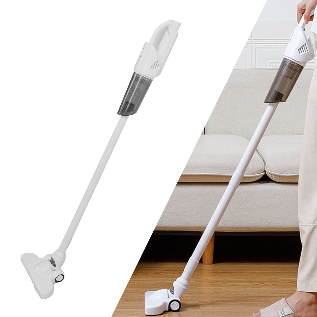 Home Lightweight Stick Vacuum Cleaner Powerful Suction Cordless Multi Surfaces Lightweight 2 in 1 Handheld Vacuum White