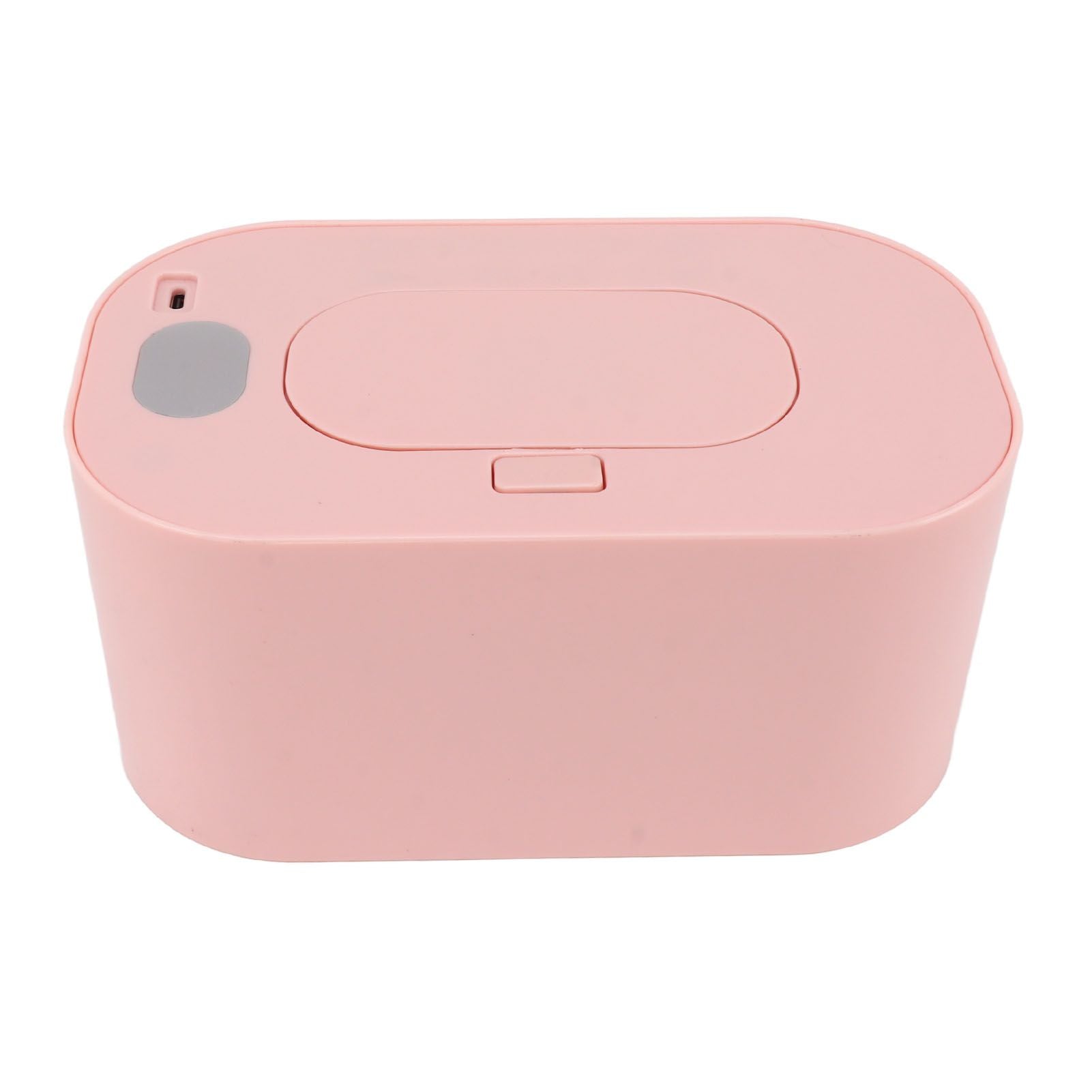 Wipe Warmer Wet Wipe Dispenser USB Powered Constant Temperature Large Capacity with Display Wipe Heater for Infants Pink