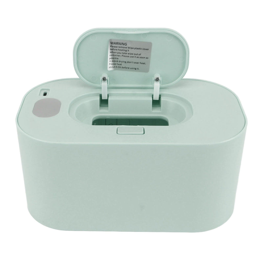 Wipe Warmer Wet Wipe Dispenser USB Powered Constant Temperature Large Capacity with Display Wipe Heater for Infants Green