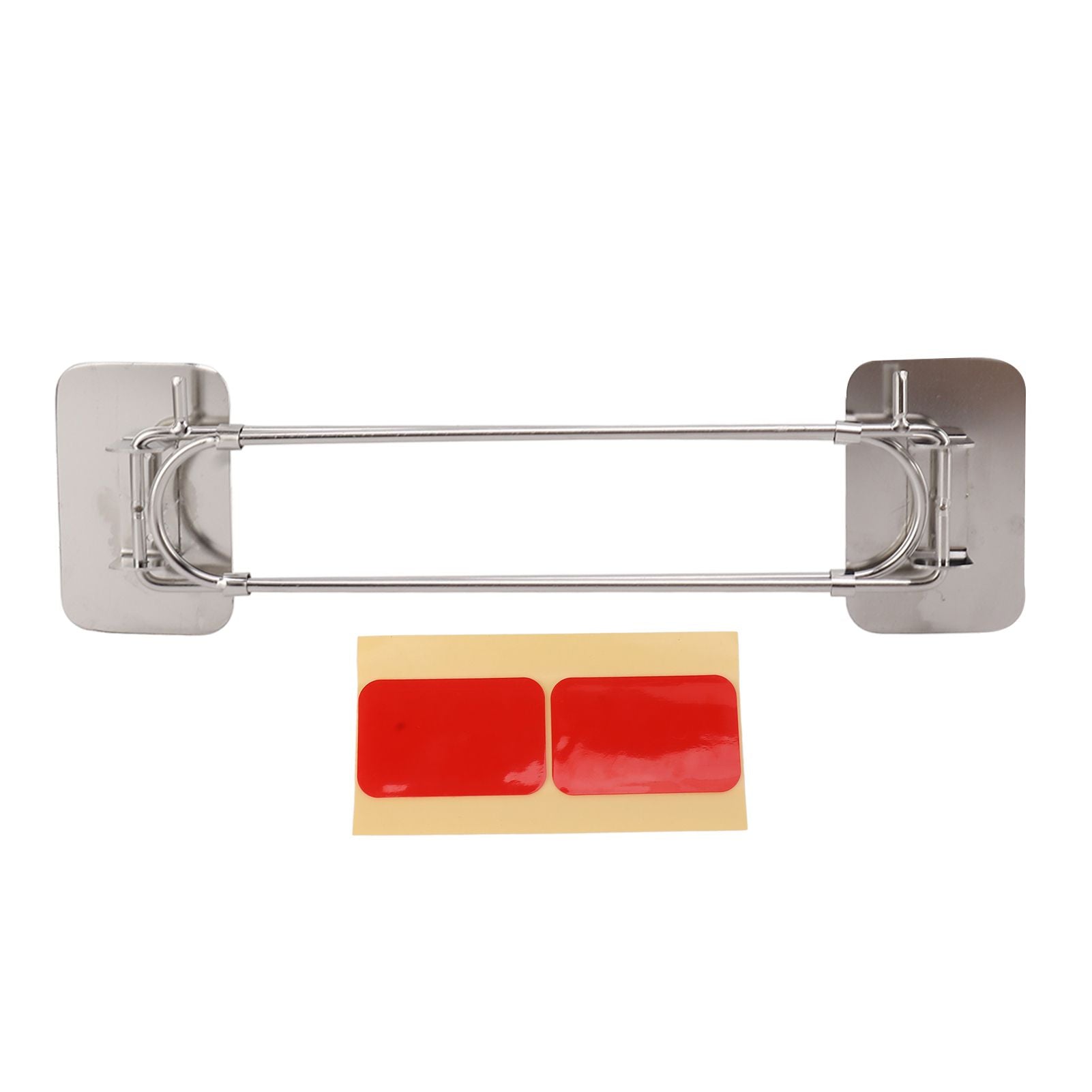 RV Corner Storage Bar Stainless Steel Adjustable Steel Rod with Hook for Securing