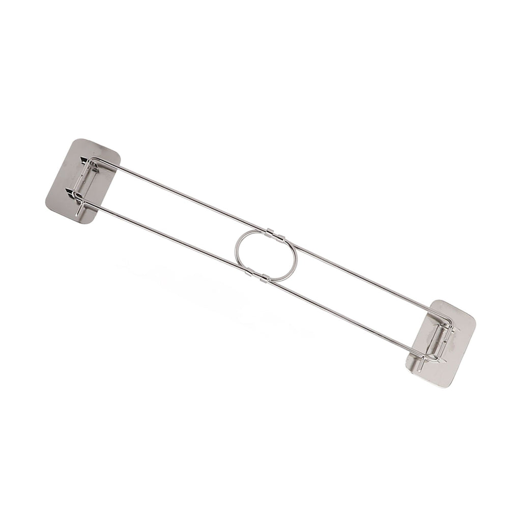 RV Corner Storage Bar Stainless Steel Adjustable Steel Rod with Hook for Securing