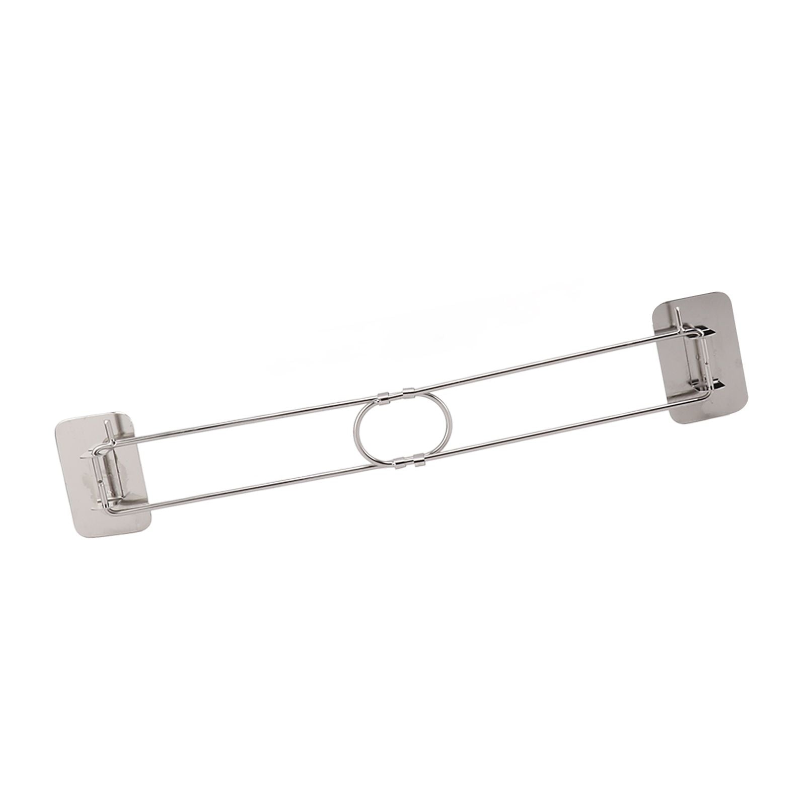 RV Corner Storage Bar Stainless Steel Adjustable Steel Rod with Hook for Securing
