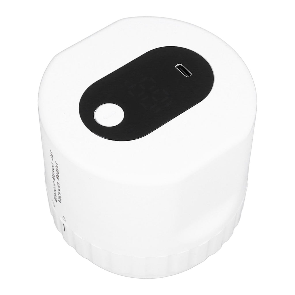 Electric Jar Vacuum Sealer Kit Automatic USB Rechargeable Canning Jars Vacuum Sealing Machine with Lids for Food Storage Fermentation White