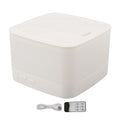 Aroma Diffuser Humidifier with Remote Control USB 5V 800mL RGB 7 Color Light Colorful Humidifier for Bedroom White