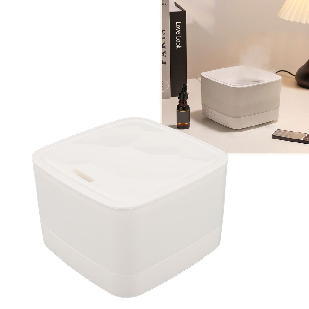 Aroma Diffuser Humidifier with Remote Control USB 5V 800mL RGB 7 Color Light Colorful Humidifier for Bedroom White