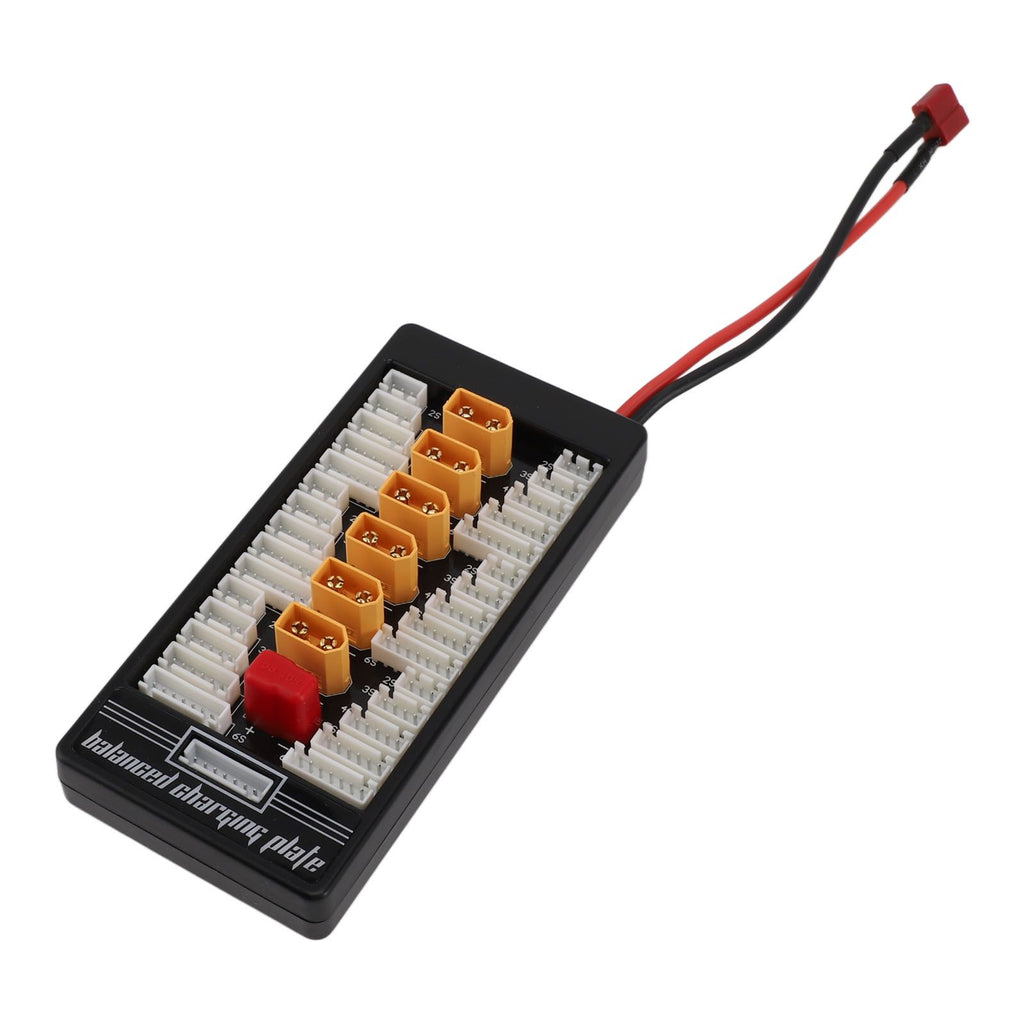 LiPo Charging Board Highly Efficient Stable Safe XT60 Plug Heat Resistant Lipo Parallel Charging Board for Electric Vehicle Toys