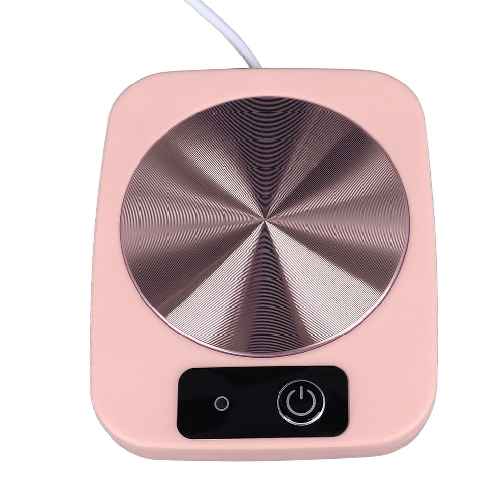 Coffee Warmer Smart Constant Temperature USB Powered Portable Mug Warmer for Office Travel Home Pink