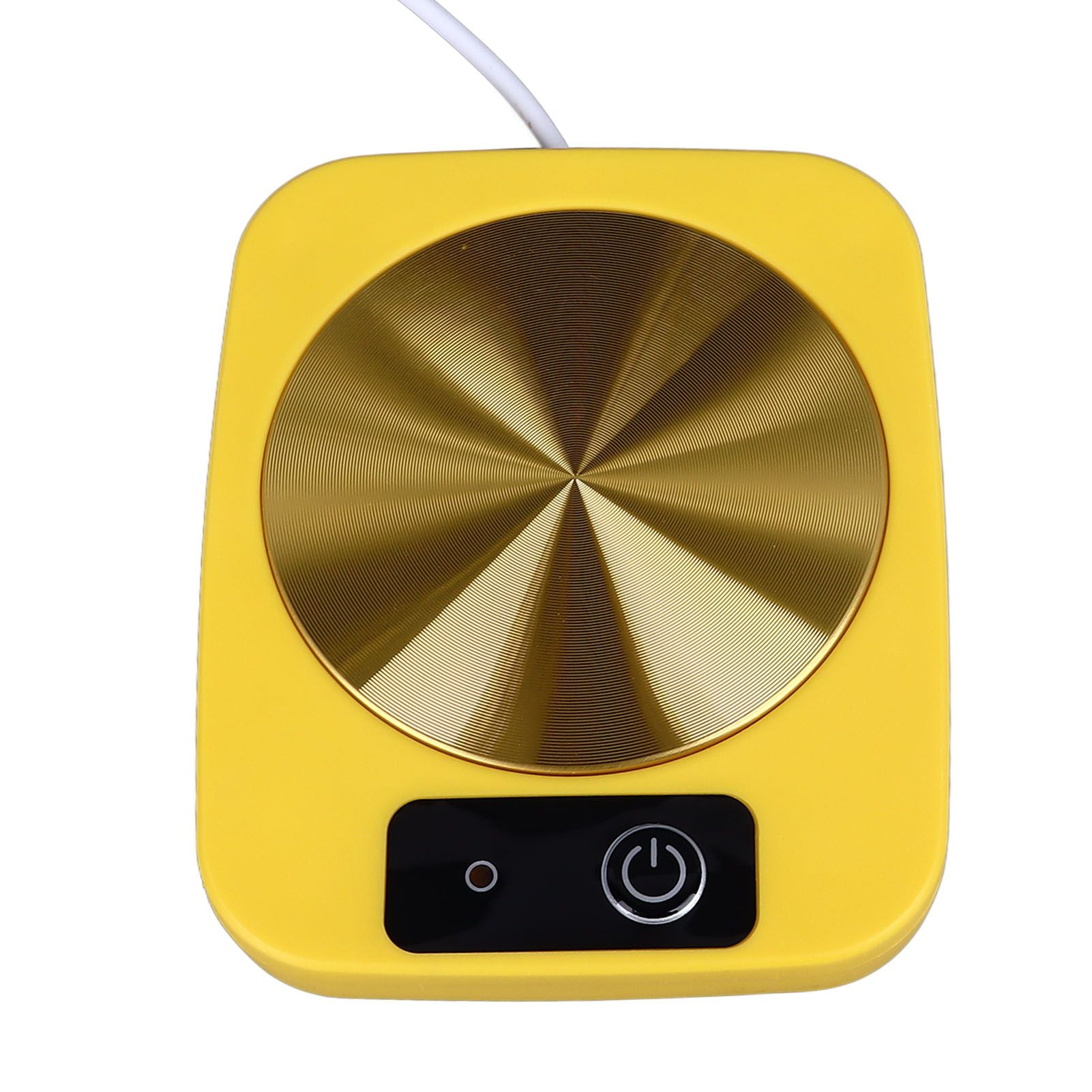 Coffee Warmer Smart Constant Temperature USB Powered Portable Mug Warmer for Office Travel Home Yellow