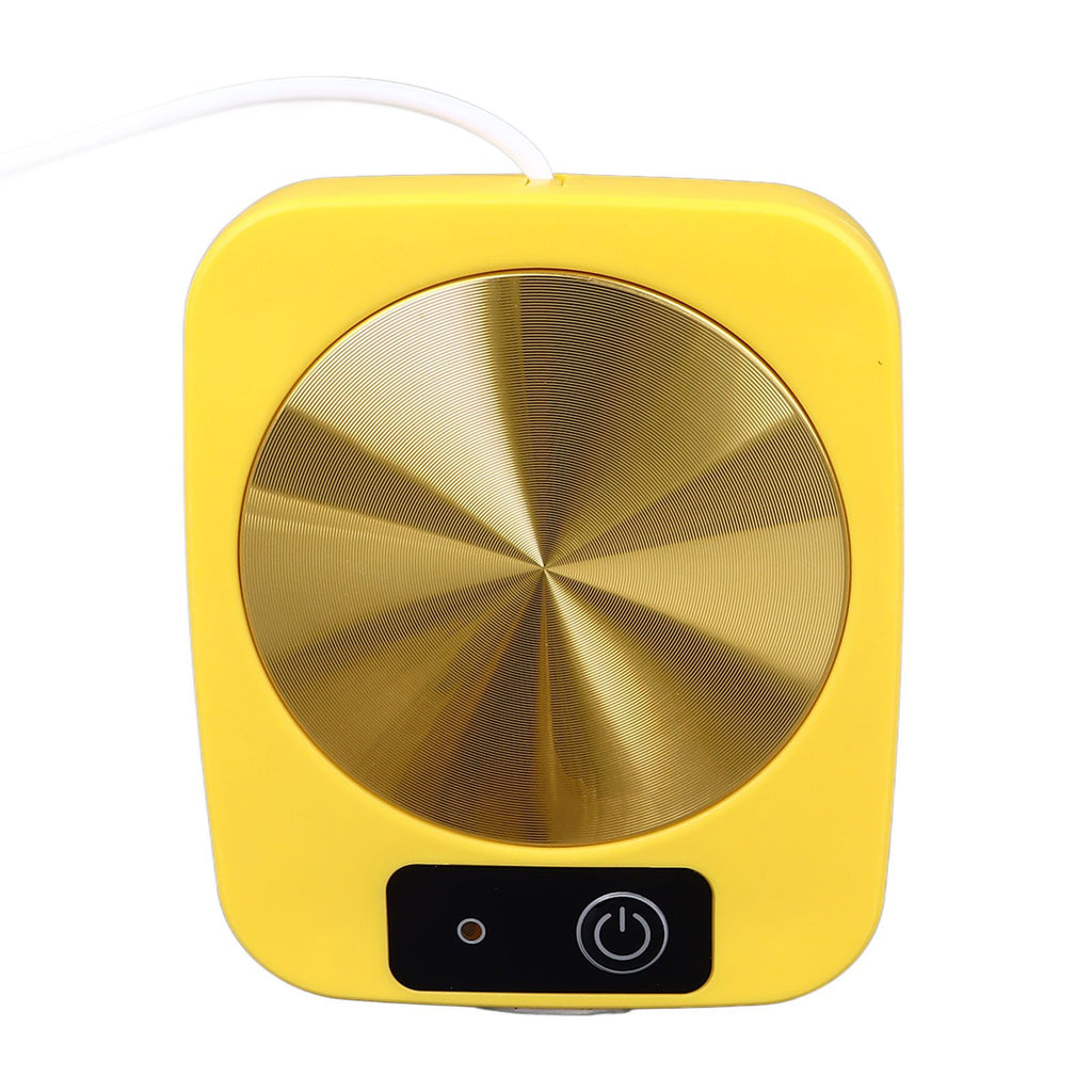 Coffee Warmer Smart Constant Temperature USB Powered Portable Mug Warmer for Office Travel Home Yellow