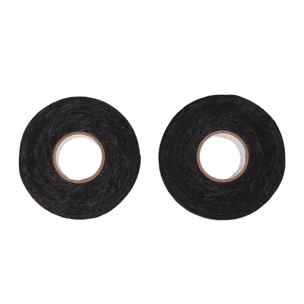 6pcs Cloth Tape Black Noise Damping Heat Proof Shock Absorbing Wear Proof Flame Retardant 19mmx25m Wire Harness Wrapping Tape for Car Engine