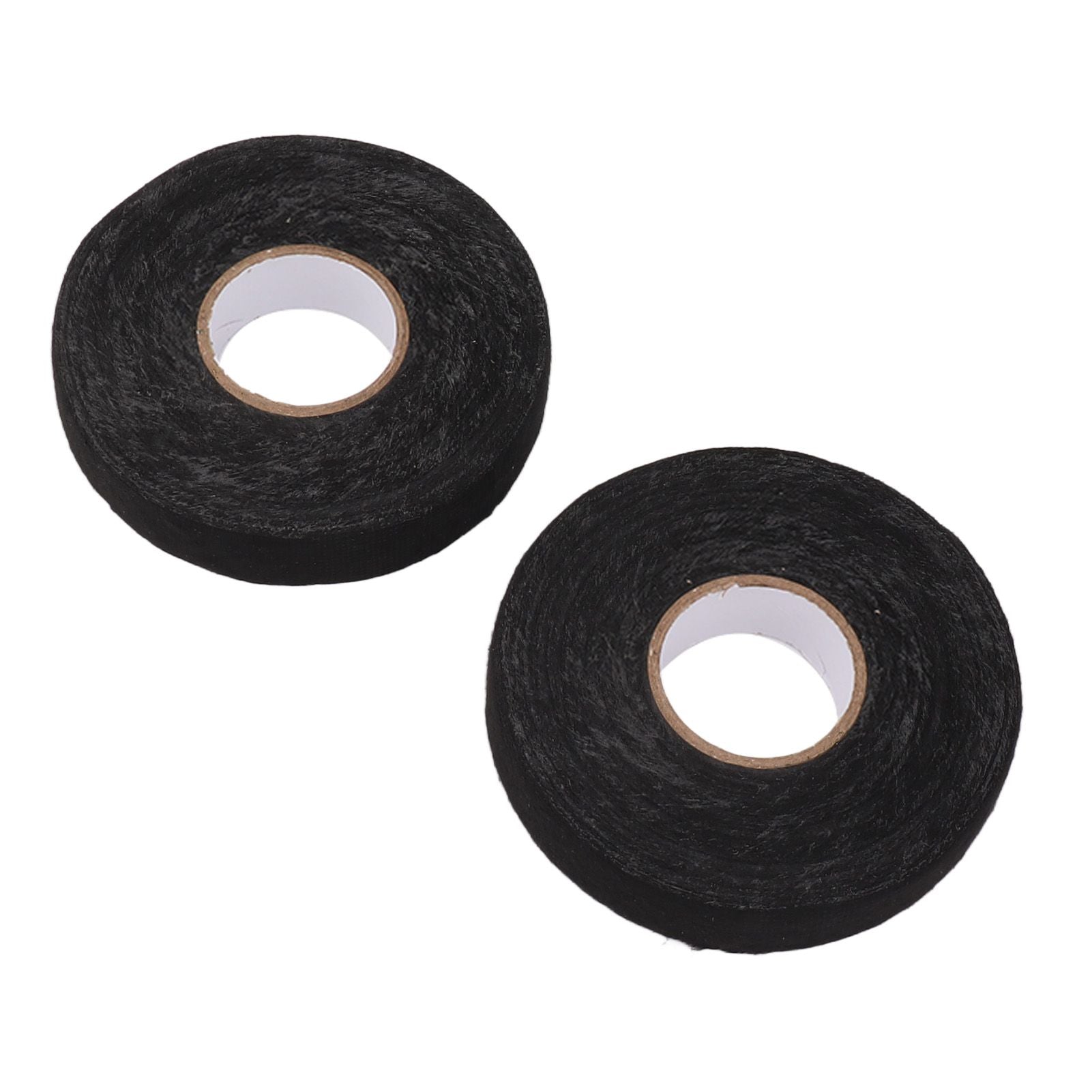6pcs Cloth Tape Black Noise Damping Heat Proof Shock Absorbing Wear Proof Flame Retardant 19mmx25m Wire Harness Wrapping Tape for Car Engine