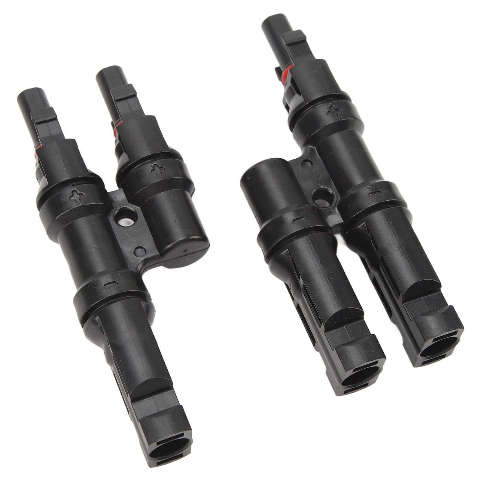 Solar Branch Connectors 3 Way T Type 1 to 2 Connector for Parallel Connection Between Solar Panels IP67 Waterproof