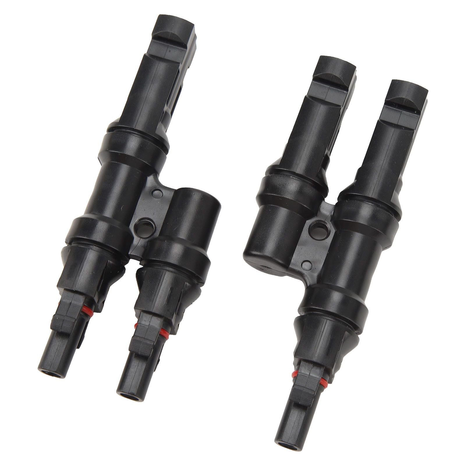 Solar Branch Connectors 3 Way T Type 1 to 2 Connector for Parallel Connection Between Solar Panels IP67 Waterproof