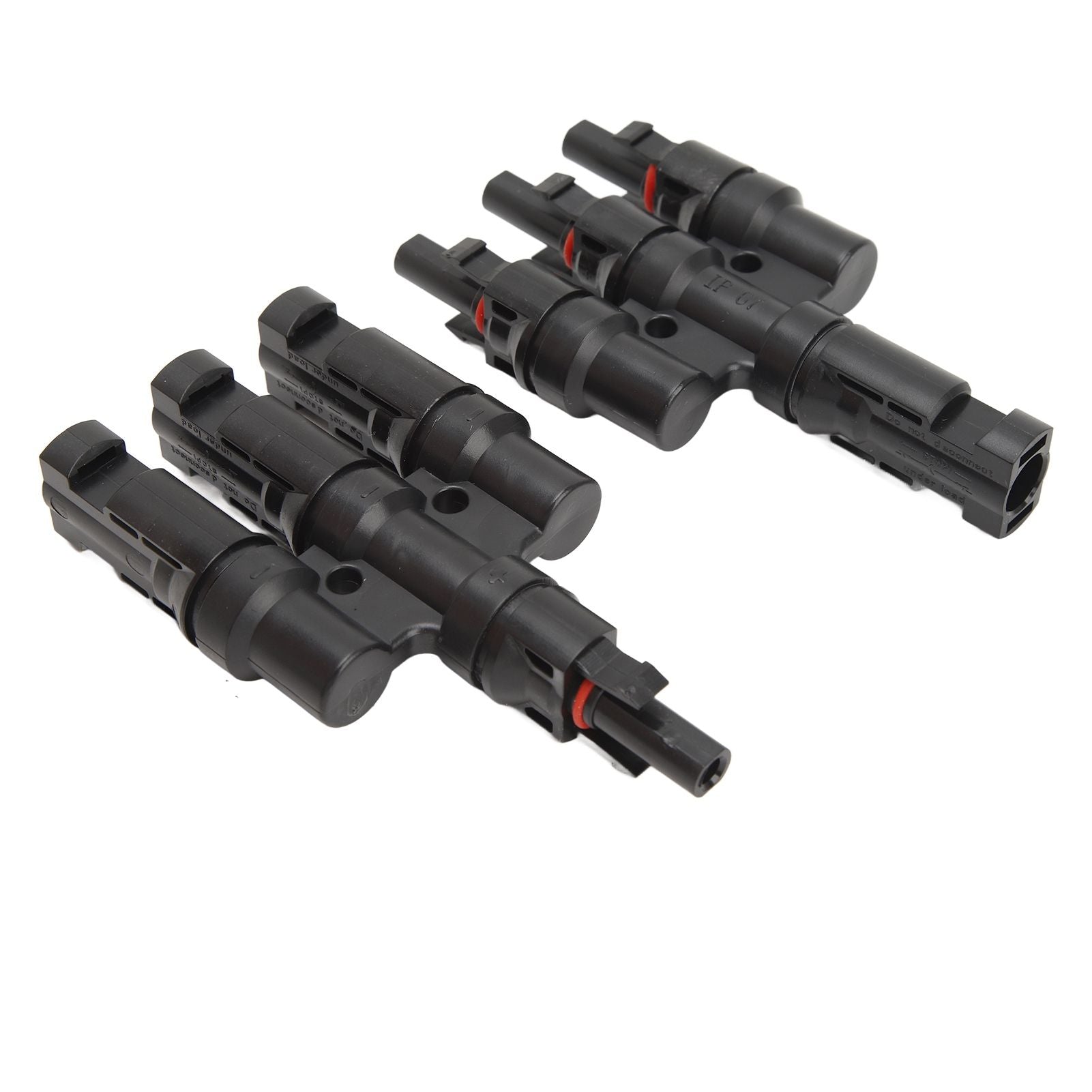 PV Solar Branch Connectors 1 to 3 Waterproof High Current Carrying Capacity Solar Panel T Branch Connector for Parallel Connection