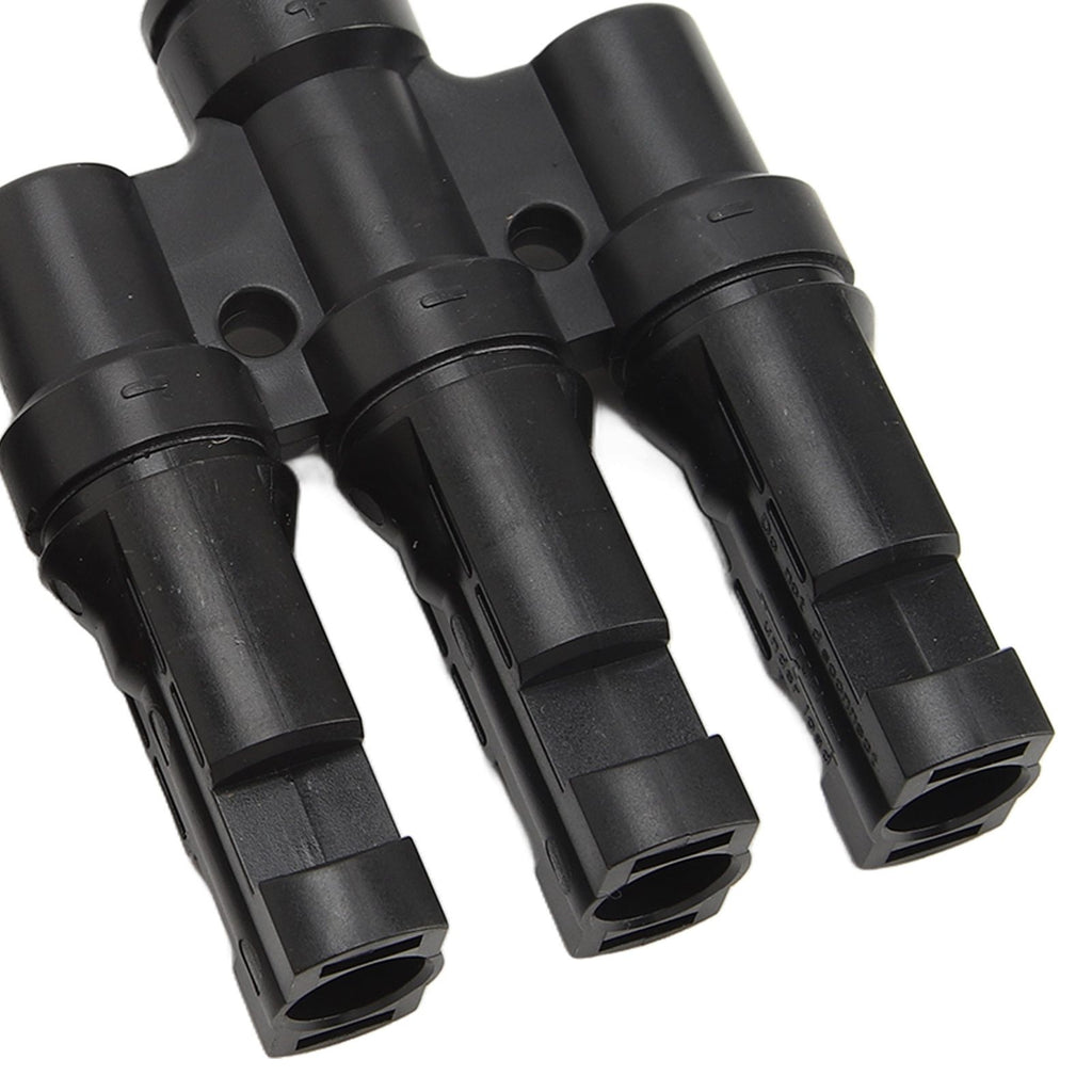 PV Solar Branch Connectors 1 to 3 Waterproof High Current Carrying Capacity Solar Panel T Branch Connector for Parallel Connection