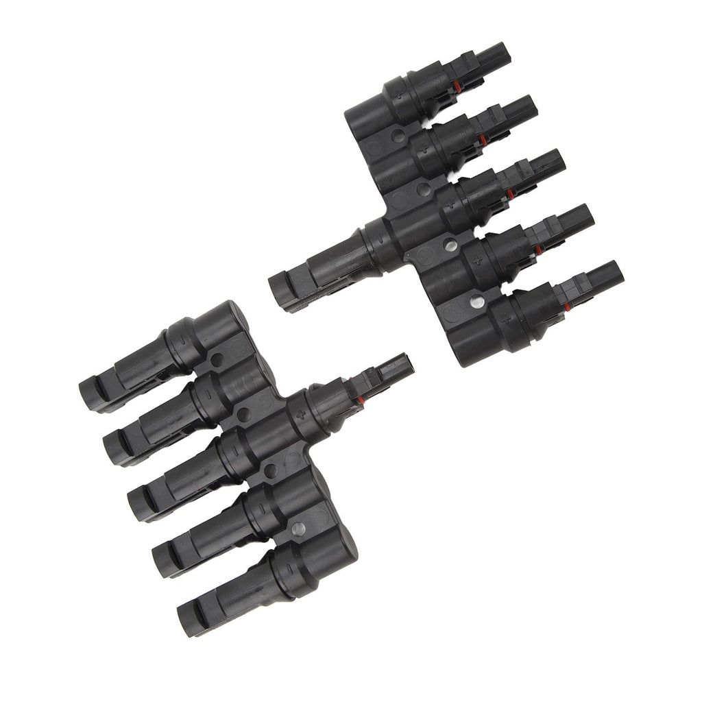 Solar T Branch Connector 1 to 5 PPO IP67 Waterproof Female Male Safety Protection Solar Panel Power Accessory