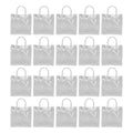 20pcs Transparent Gift Bags Large Capacity Simple Multifunctional 20cmx20cmx8cm PVC Goodie Wrap Bags for Flower Candy