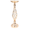 Table Candlestick Ornament Iron Twisted Curb Candle Holder Decorative Ornament Wedding Candlestick Decoration Gold S