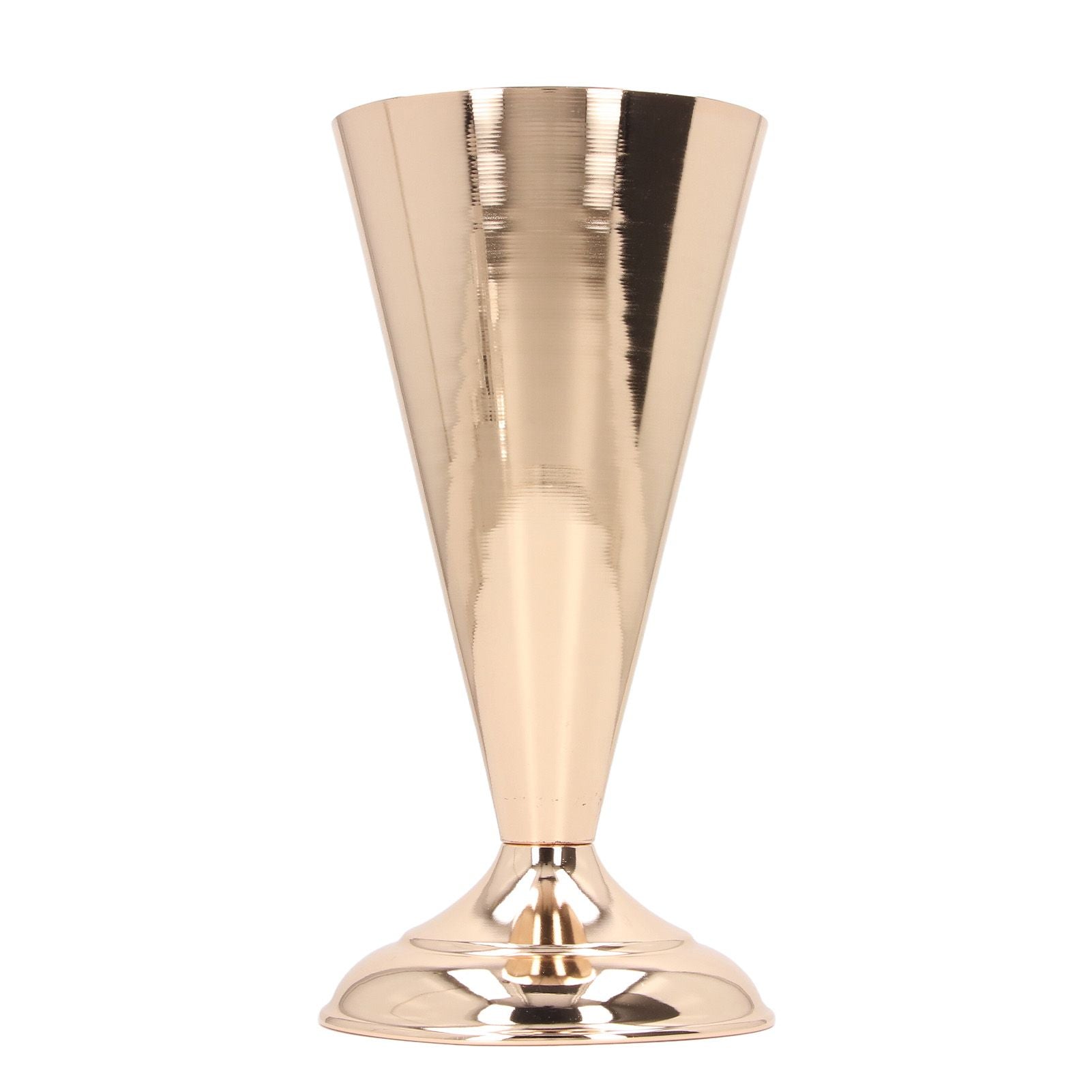 Golden Iron Vase European Style Exquisite Decorative Vintage Flower Vase for Wedding Hotel Party Home 12x26cm / 4.7x10.2in