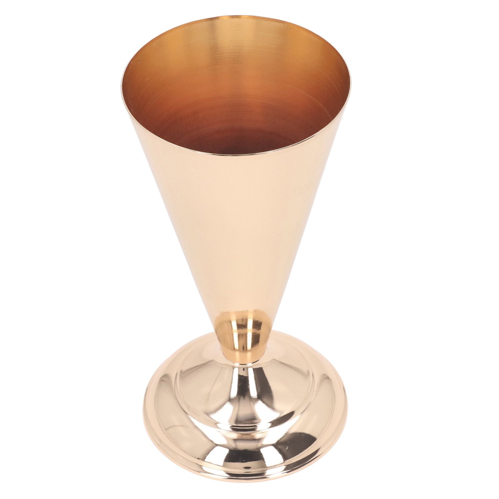 Golden Iron Vase European Style Exquisite Decorative Vintage Flower Vase for Wedding Hotel Party Home 12x26cm / 4.7x10.2in