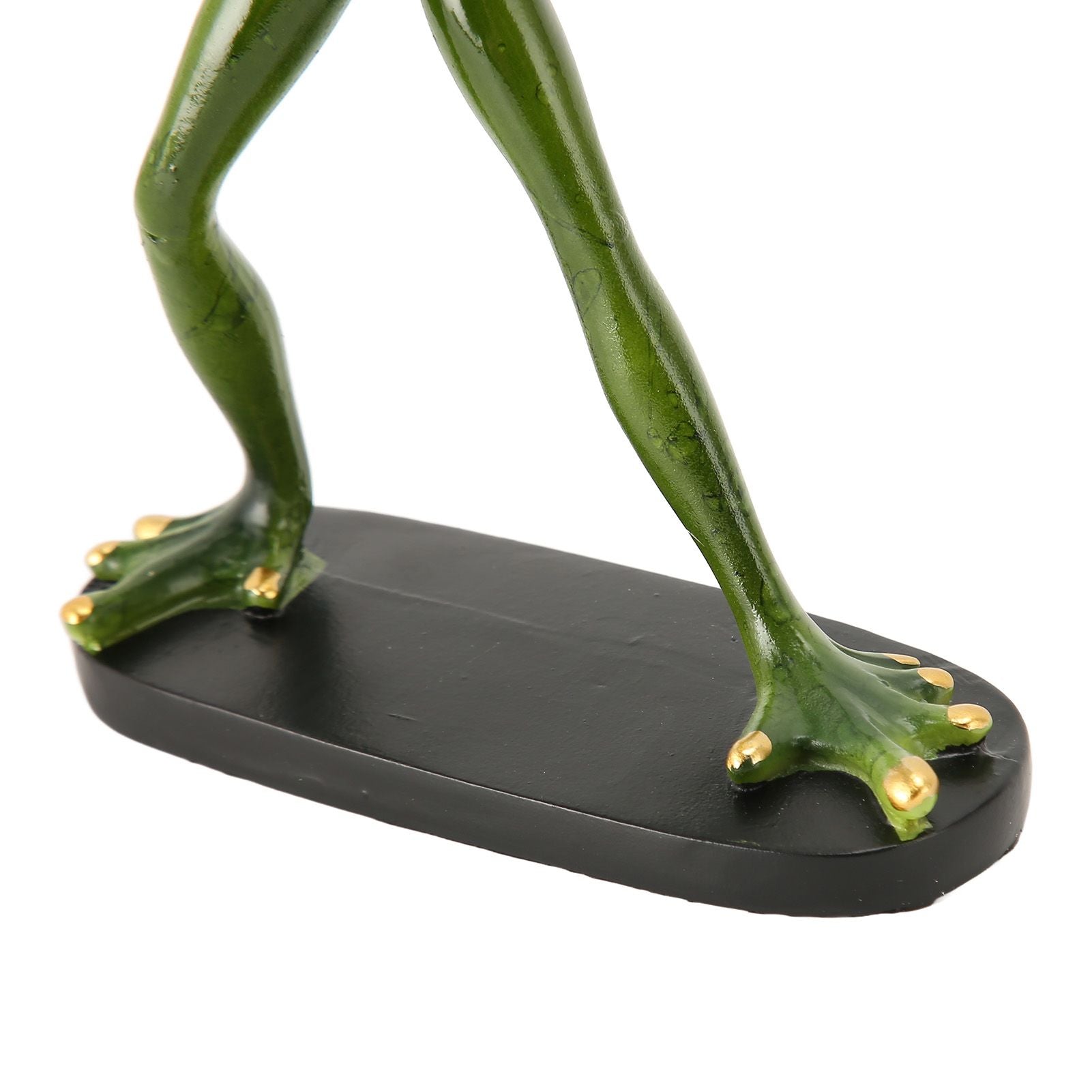 Frog Statue Resin Sports Frog Figurine Decor Sculpture Statue Crafts for Outdoor Garden Patio Lawn Bonsai Porch Play Baseball