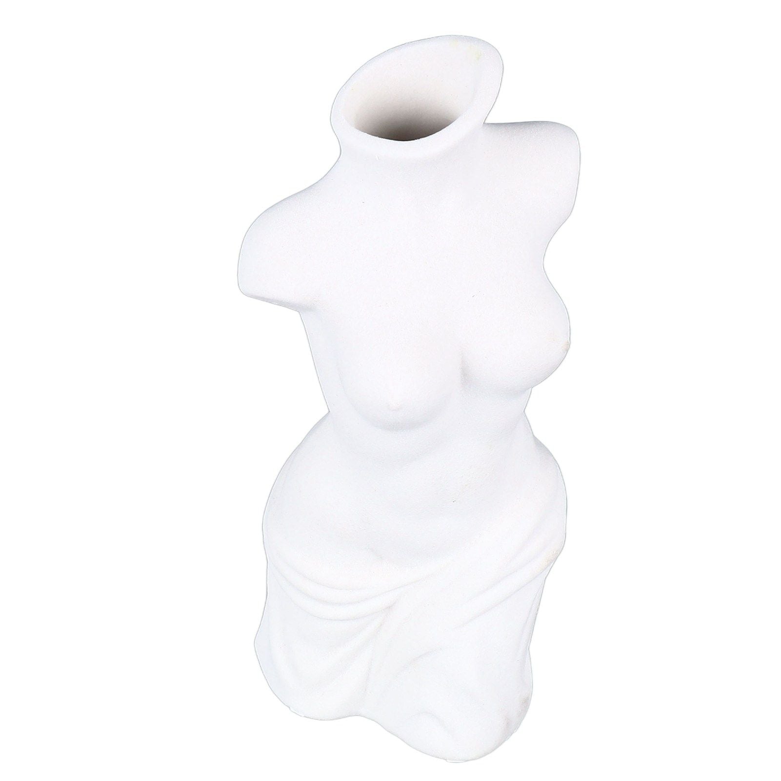Female Body Vase White Ceramic Creative Feminine Curve Vases for Home Living Room Guesthouse Decoration