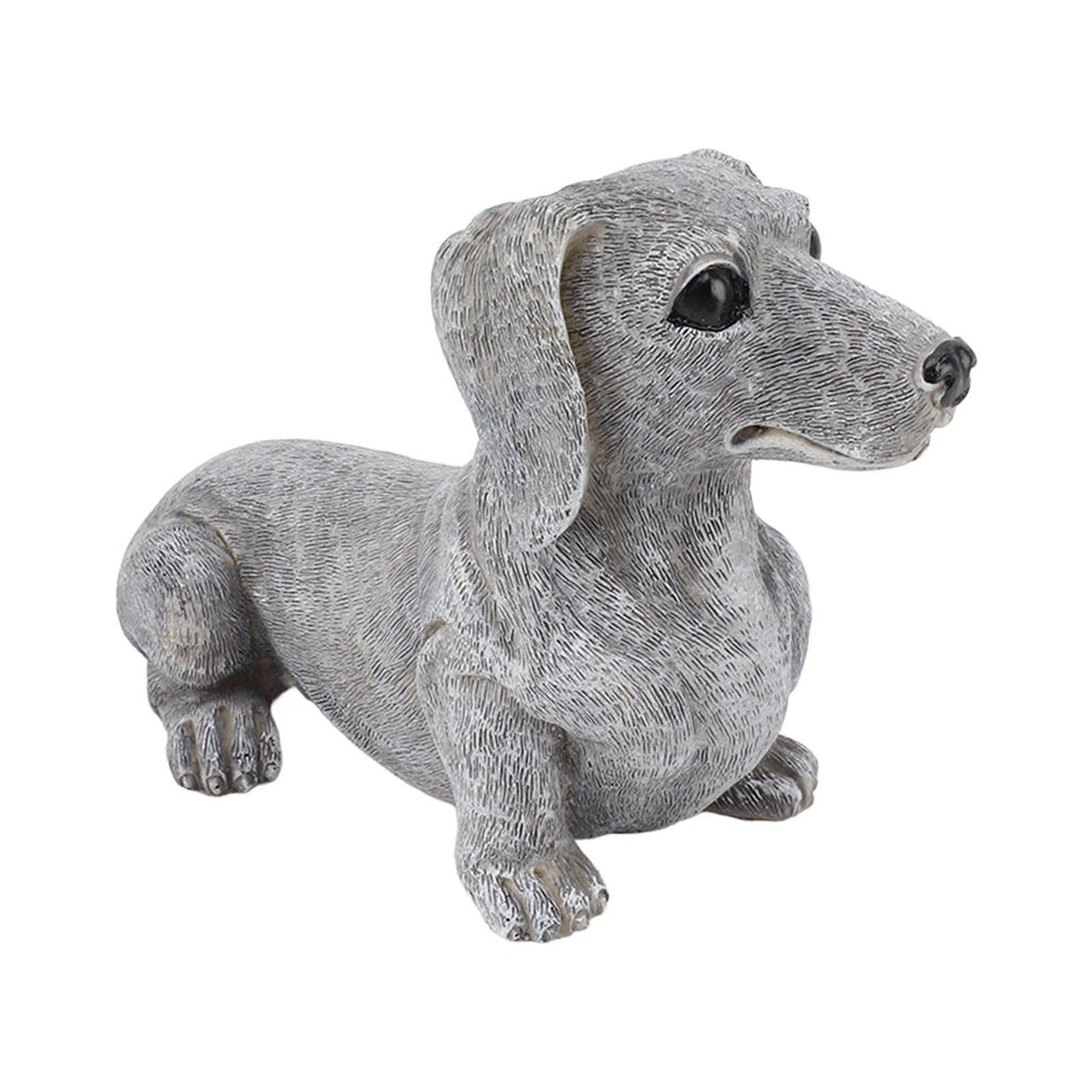 Dachshund Figurine Resin Dachshund Sculpture Outdoor Statue Ornament Dog Lover Gift For Garden Patio Lawn Courtyard Home Desktop Decoration