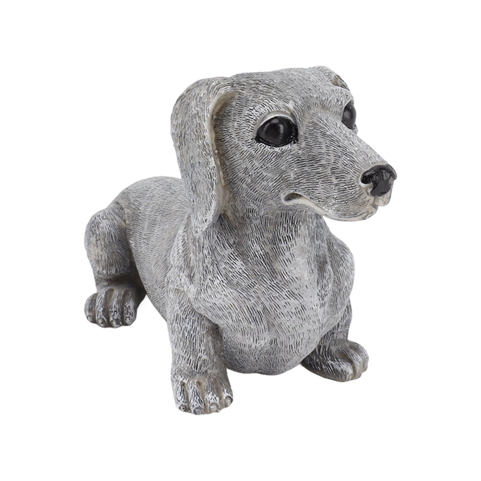 Dachshund Figurine Resin Dachshund Sculpture Outdoor Statue Ornament Dog Lover Gift For Garden Patio Lawn Courtyard Home Desktop Decoration
