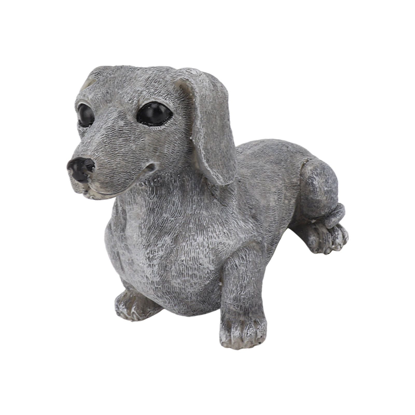Dachshund Figurine Resin Dachshund Sculpture Outdoor Statue Ornament Dog Lover Gift For Garden Patio Lawn Courtyard Home Desktop Decoration
