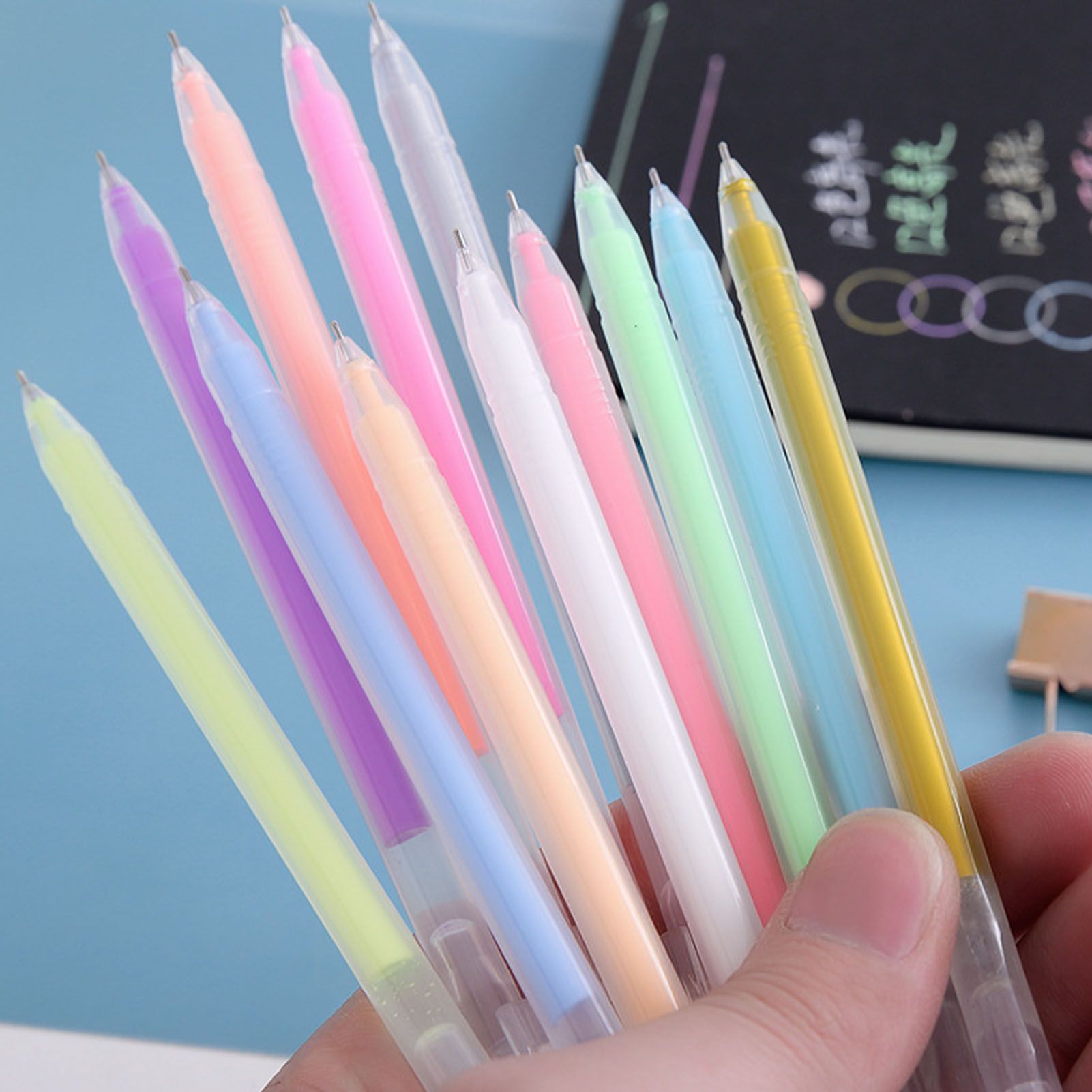 2pcs Highlighters Set Marker Pens Suitable for Journaling Highlighting Underlining Taking Notes Pink