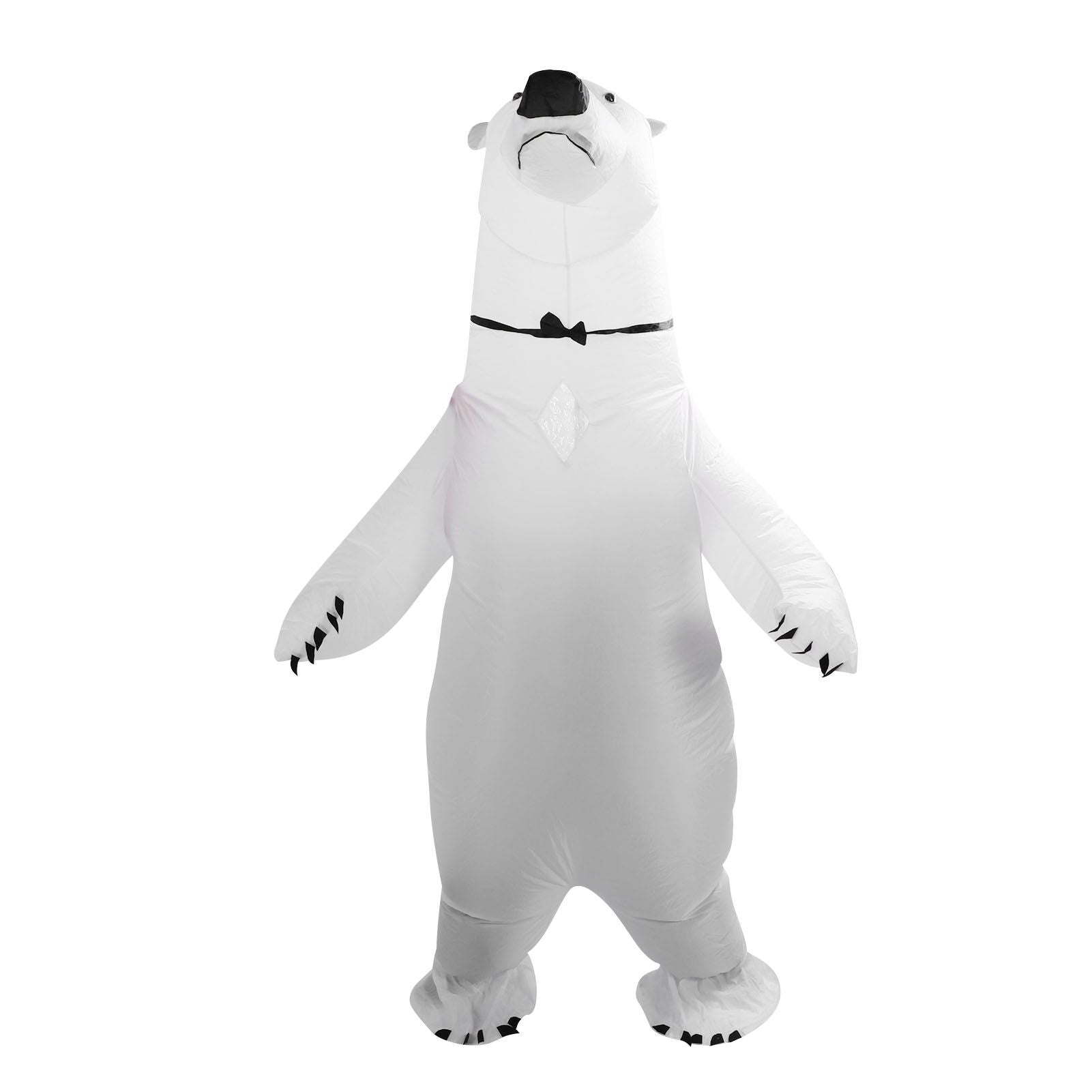 Inflatable Polar Bear Costume Reinforced Stitching Lightweight Reusable Waterproof Blow Up Animal Costumes for Halloween Cosplay