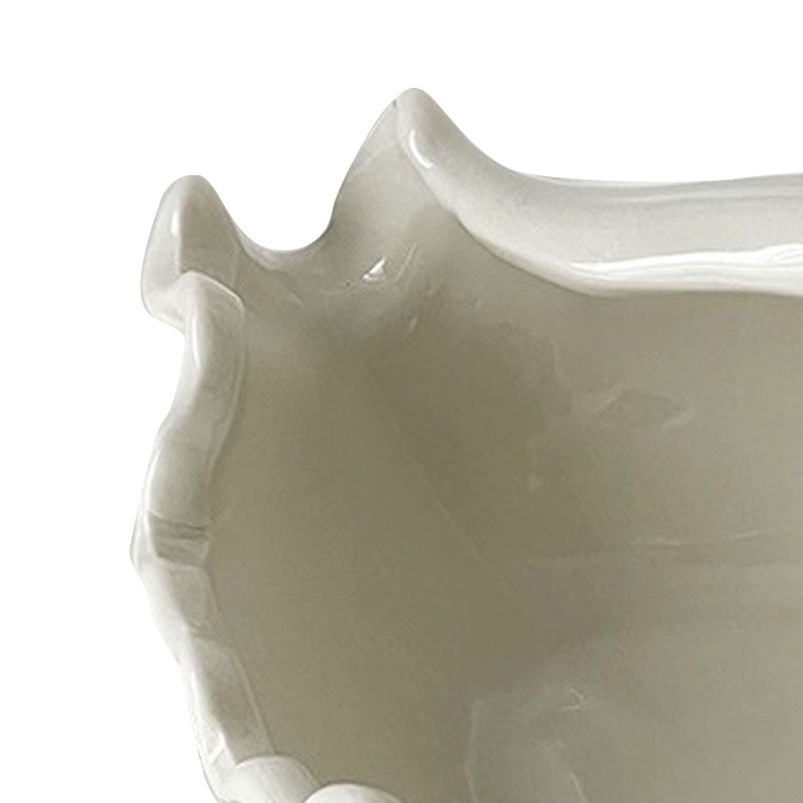 White Ceramic Conch Shell Conch Shape Ceramic Jewelry Tray Ocean Style Earrings Necklace Storage Dish Decorative Key Bowl